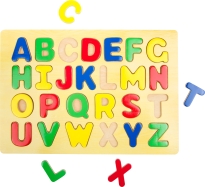 Buchstaben-Puzzle aus Holz