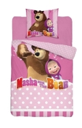 Kinderbettwäsche Mascha und der Bär